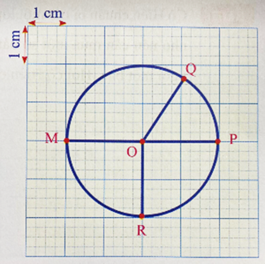 Điền vào chỗ trống. Độ dài đoạn thẳng OQ là cm (ảnh 1)