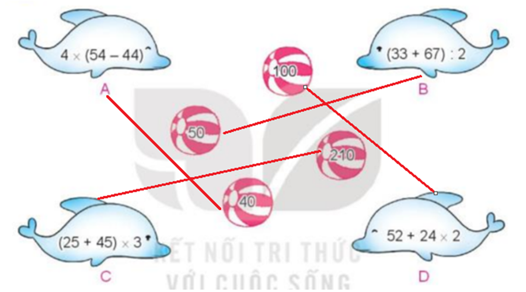 Chọn số là giá trị của mỗi biểu thức dưới đây: (ảnh 2)