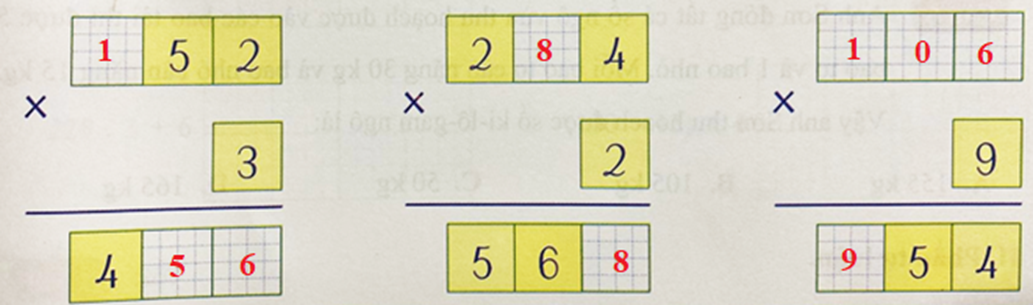 Số 52 x 3 4 2 4 x 2 56 x 9 54 (ảnh 2)