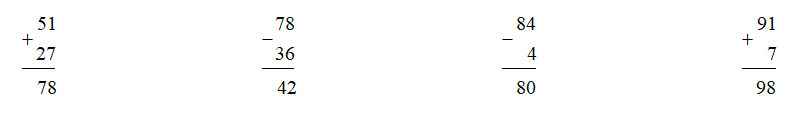 a) Tính :  3   +  36 =     45  –  20  =    50 +  37 =   99  –    9 =    17  –  16  =         3  +  82 =  (ảnh 1)