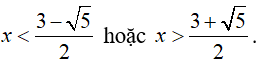 Bất phương trình |(x^2 - 3x + 1)/(x^2 + x + 1)| < 3 có nghiệm là (ảnh 4)