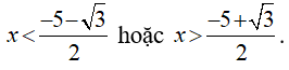 Bất phương trình |(x^2 - 3x + 1)/(x^2 + x + 1)| < 3 có nghiệm là (ảnh 7)