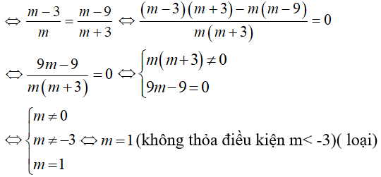 Tìm m để hệ sau có nghiệm duy nhất mx nhở hơn hoặc bằng m - 3 và (m + 3)x lớn hơn hoặc bằng m - 9  (ảnh 2)