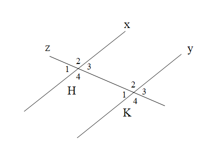  Cho hình vẽ Biết x // y, góc H3 = 39 độ. Tính số đo góc K3 (ảnh 1)