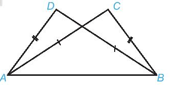 Cho hình vẽ dưới đây, biết AD = BC, AC = BD. Khẳng định đúng là (ảnh 1)