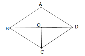  Cho hình thoi ABCD như hình vẽ. Chọn phương án đúng. A. góc AOB và (ảnh 1)