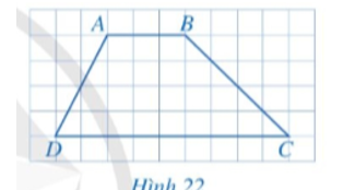 Cho biết hai cạnh AB và CD của tứ giác ABCD ở Hình 22 có song song với nhau hay không.   (ảnh 1)