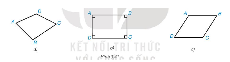 Trong các hình dưới đây, hình  nào là hình chữ nhật? Tại sao? (ảnh 1)