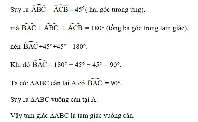 Cho tam giác ∆ABC có đường cao AH và H là trung điểm của BC. Cho (ảnh 3)