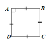 Cho hình thoi ABCD. Hãy chứng tỏ:  a) Nếu góc BAD là góc vuông thì ba góc còn lại của hình thoi cũng là góc vuông. (ảnh 1)