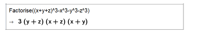 Phân tích các đa thức sau thành nhân tử: b) (x + y + z)^3 – x^3 – y^3 – z^3. (ảnh 1)