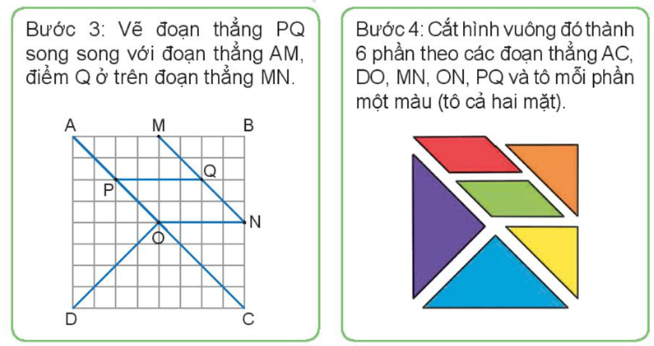 Sau đó, Rô-bốt cùng các bạn vẽ theo hướng dẫn để tạo ra bộ đồ chơi ghép hình. (ảnh 2)