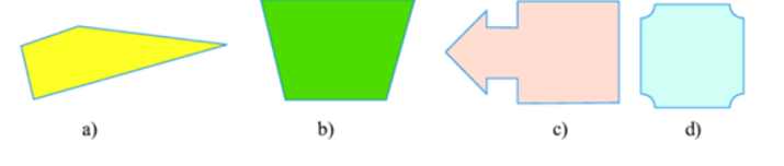 Cho các hình sau, có bao nhiêu hình có trục đối xứng  A. 1  B. 2  C. 3  D. 4 (ảnh 1)