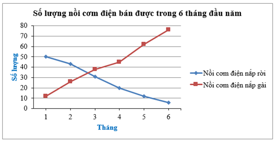 Một cửa hàng bán đồ gia dụng đã thống kê số lượng nồi cơm điện (ảnh 1)