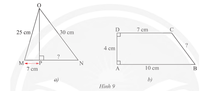 Tính các độ dài PN và BC trong Hình 9. (ảnh 1)