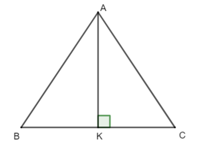 Cho ∆ABC cân tại A có đường cao AK. Biết góc BAC = 40°. Số đo góc ACK bằng: (ảnh 1)