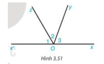 Cho Hình 3.51, trong đó Ox và Ox' là hai tia đối nhau (ảnh 1)