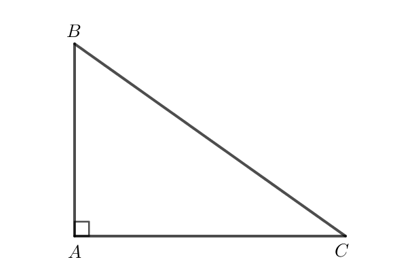 Cho tam giác ABC vuông tại A. Tính tổng hai góc B và C (ảnh 1)
