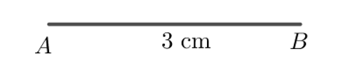 Vẽ tam giác vuông ABC có góc A = 90 độ, AB = 3 cm, BC = 5 cm theo các bước sau:  - Dùng thước thẳng có vạch chia vẽ đoạn thẳng AB = 3 cm (ảnh 1)