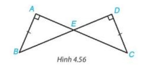 Cho Hình 4.56, biết AB = CD (ảnh 1)