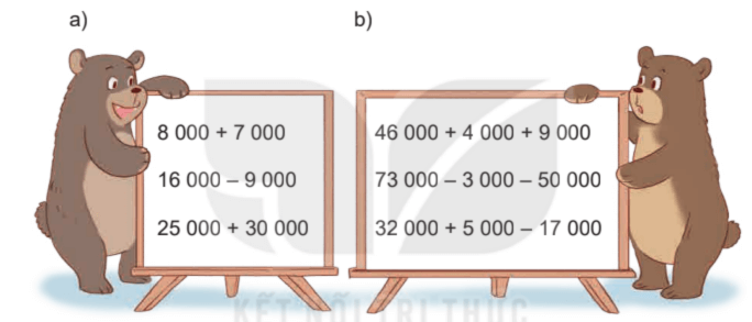 Toán lớp 4 Bài 2: Ôn tập các phép tính trong phạm vi 100 000 (trang 9) | Kết nối tri thức Giải Toán lớp 4