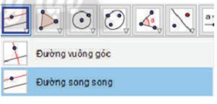 Vẽ đường thẳng đi qua C và song song với đường thẳng AB. (ảnh 1)