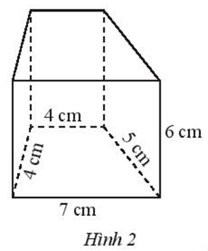 Tính diện tích xung quanh của lăng trụ đứng có đáy là hình thang được  (ảnh 1)