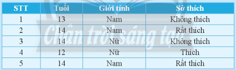 Kết quả tìm hiểu về sở thích đối với môn bóng đá của 5 (ảnh 1)