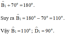 Cho Hình 17, biết a // b. Tính số đo của các góc B1 và D1 (ảnh 4)