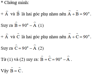 Ta gọi hai góc có tổng bằng 90o là hai góc phụ nhau. Hãy viết giả thiết (ảnh 2)