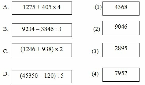 Bài tập cuối tuần Toán lớp 4 Chân trời sáng tạo Tuần 1 (ảnh 1)