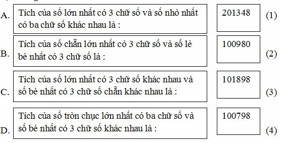 Bài tập cuối tuần Toán lớp 4 Kết nối tri thức Tuần 13 (ảnh 1)