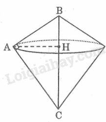 SBT Toán 9 Bài 2: Hình nón. Hình nón cụt. Diện tích xung quanh và thể tích của hình nón, hình nón cụt | Giải SBT Toán lớp 9 (ảnh 1)