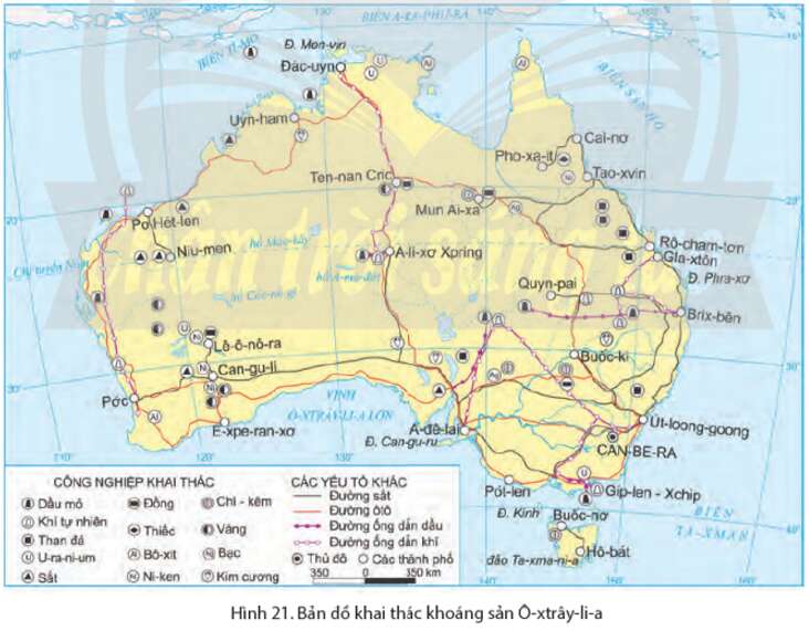 Địa Lí 7 Bài 21: Phương thức con người khai thác, sử dụng và bảo vệ thiên nhiên ở Ô-xtrây-li-a | Chân trời sáng tạo (ảnh 1)