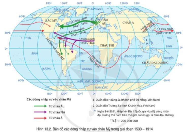 Địa lí 7 Bài 15: Đặc điểm dân cư, xã hội Bắc Mỹ | Cánh diều (ảnh 1)