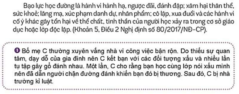 GDCD 7 Bài 7: Phòng, chống bạo lực học đường | Kết nối tri thức (ảnh 1)