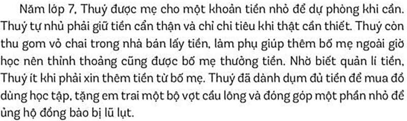 GDCD 7 Bài 8: Quản lí tiền | Kết nối tri thức (ảnh 1)