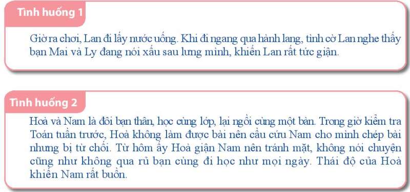 HĐTN lớp 7 Bài 2: Kiểm soát cảm xúc của bản thân | HĐTN lớp 7 Kết nối tri thức  (ảnh 1)