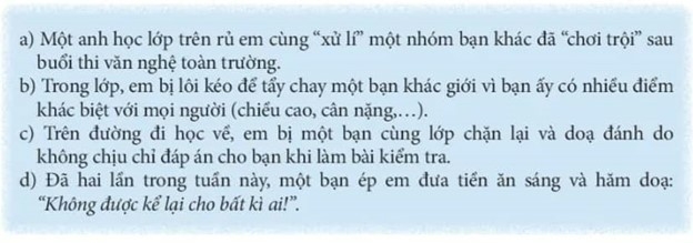 GDCD 7 Bài 8: Phòng, chống bạo lực học đường | Chân trời sáng tạo (ảnh 12)