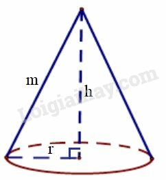 SBT Toán 9 Bài 2: Hình nón. Hình nón cụt. Diện tích xung quanh và thể tích của hình nón, hình nón cụt | Giải SBT Toán lớp 9 (ảnh 10)