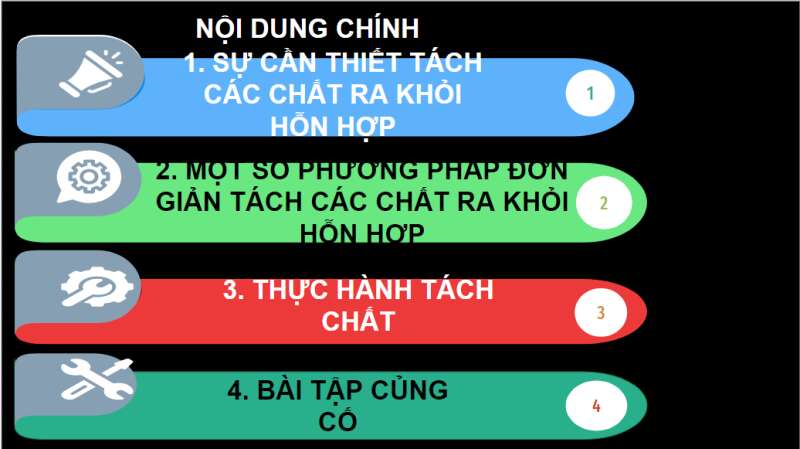 Bài giảng điện tử Một số phương pháp tách chất ra khỏi hỗn hợp | Giáo án PPT KHTN 6 Chân trời sáng tạo (ảnh 2)