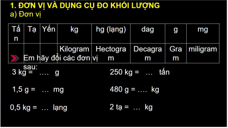 Bài giảng điện tử Đo khối lượng | Giáo án PPT KHTN 6 Chân trời sáng tạo (ảnh 4)