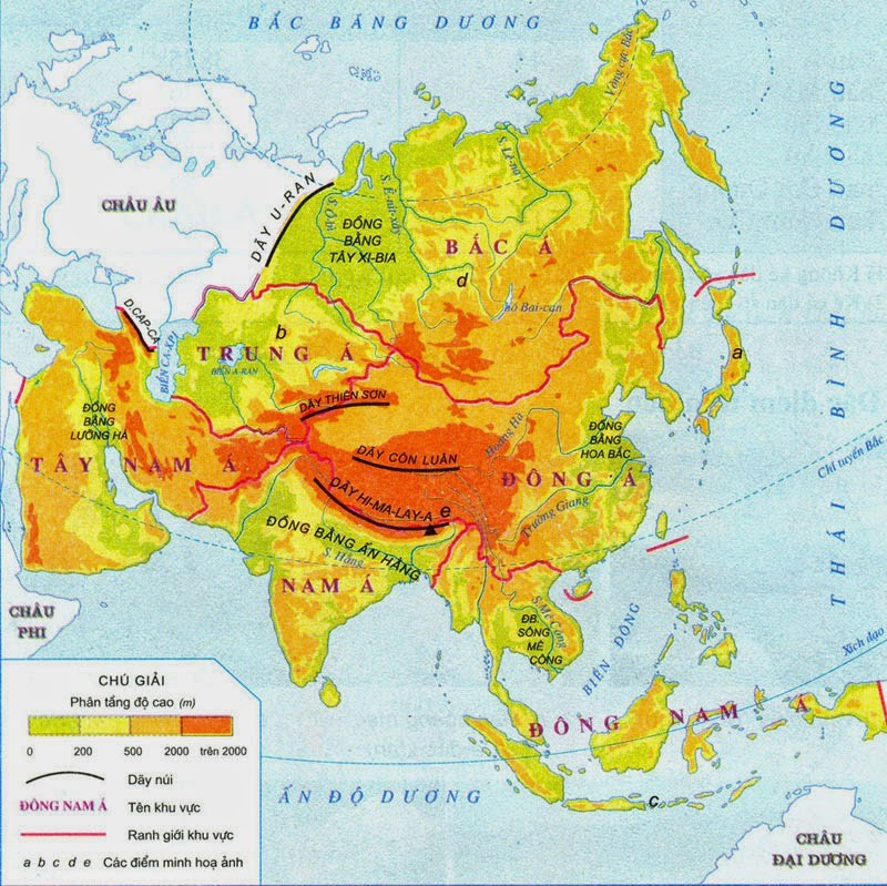 Lý thuyết Địa Lí 7 Bài 5: Thiên nhiên châu Á - Chân trời sáng tạo (ảnh 1)