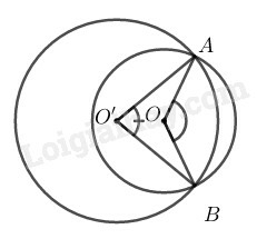 SBT Toán 9 Bài 1: Góc ở tâm. Số đo cung | Giải SBT Toán lớp 9 (ảnh 4)