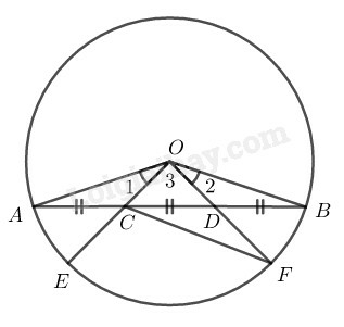 SBT Toán 9 Bài 2: Liên hệ giữa cung và dây | Giải SBT Toán lớp 9 (ảnh 2)