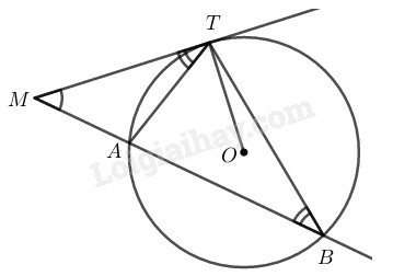 SBT Toán 9 Bài 4: Góc tạo bởi tia tiếp tuyến và dây cung | Giải SBT Toán lớp 9 (ảnh 2)