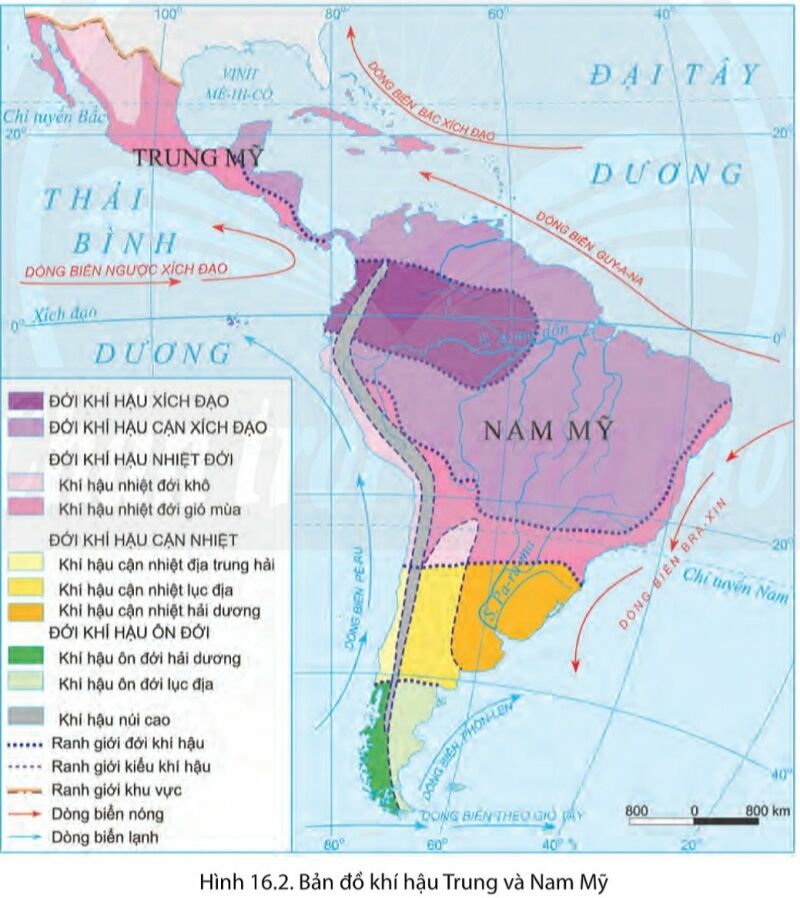 Địa Lí 7 Bài 16: Thiên nhiên Trung và Nam Mỹ | Chân trời sáng tạo (ảnh 2)