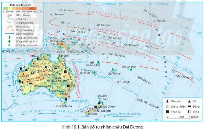Địa Lí 7 Bài 19: Thiên nhiên châu Đại Dương | Chân trời sáng tạo (ảnh 2)