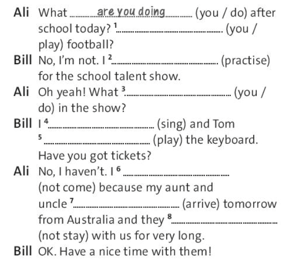 SBT Tiếng Anh 7 trang 47 Unit 7 Language focus: be going to (questions) - Present continuous for future arrangements – Friend plus Chân trời sáng tạo (ảnh 1)