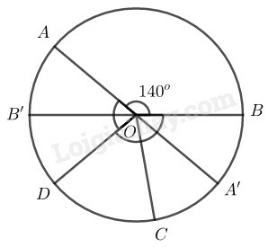 SBT Toán 9 Bài 1: Góc ở tâm. Số đo cung | Giải SBT Toán lớp 9 (ảnh 6)